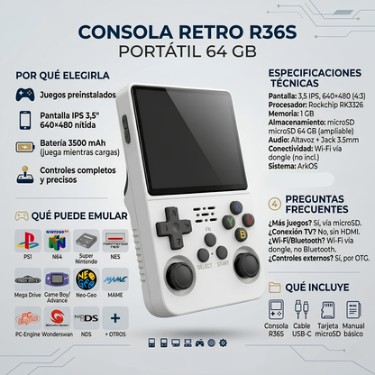 Consola Retro Portátil R36S
